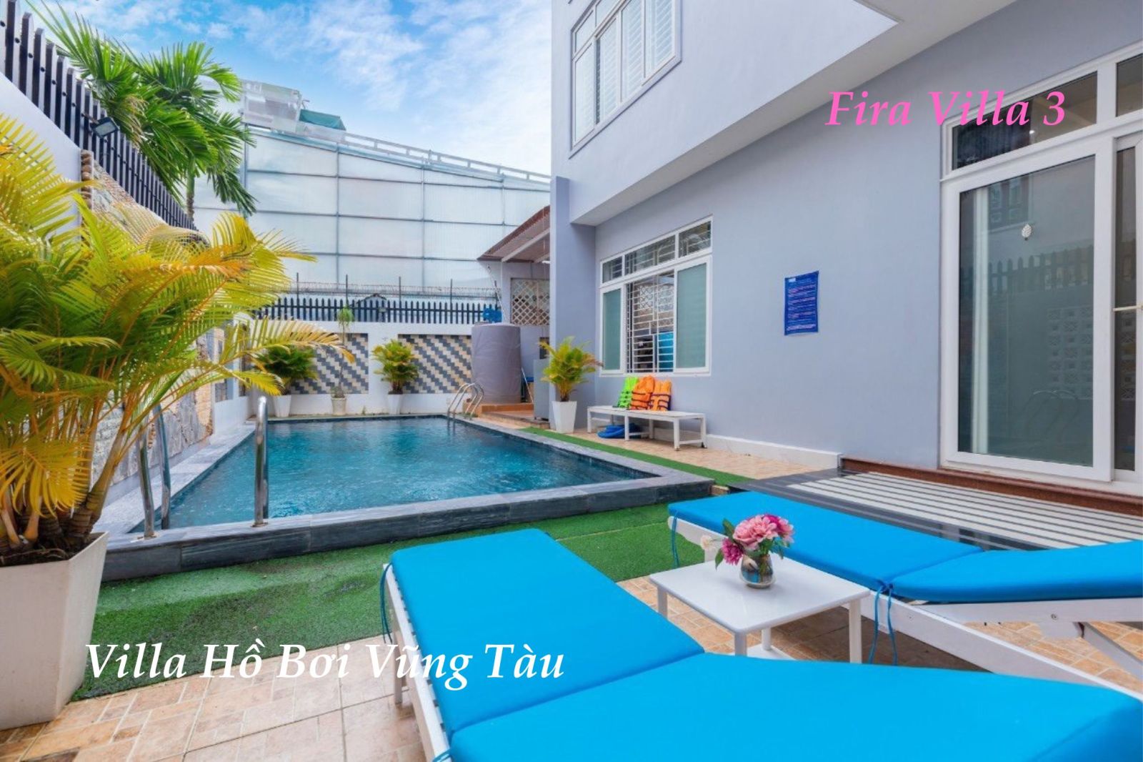 Fira 3 Villa Hồ Bơi Vũng Tàu Gần Biển, hồ bơi rộng