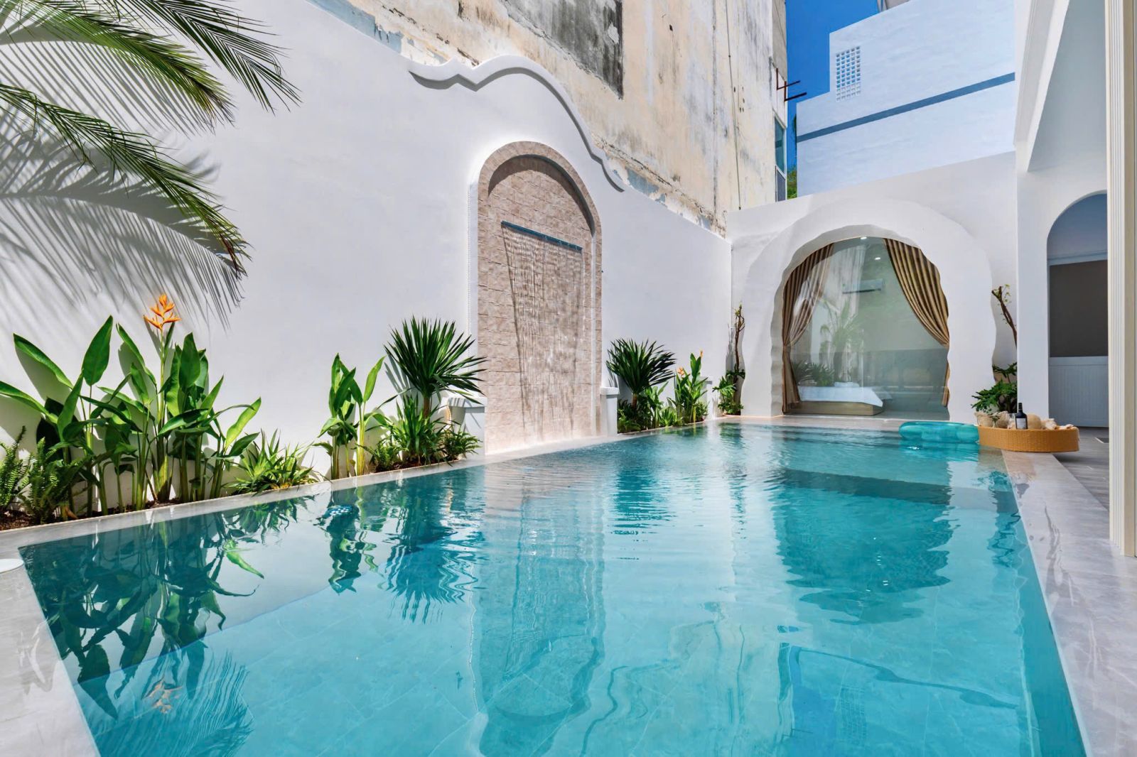 Villa 286 Phan Chu Trinh Đi Bộ Ra Biển khu hồ bơi