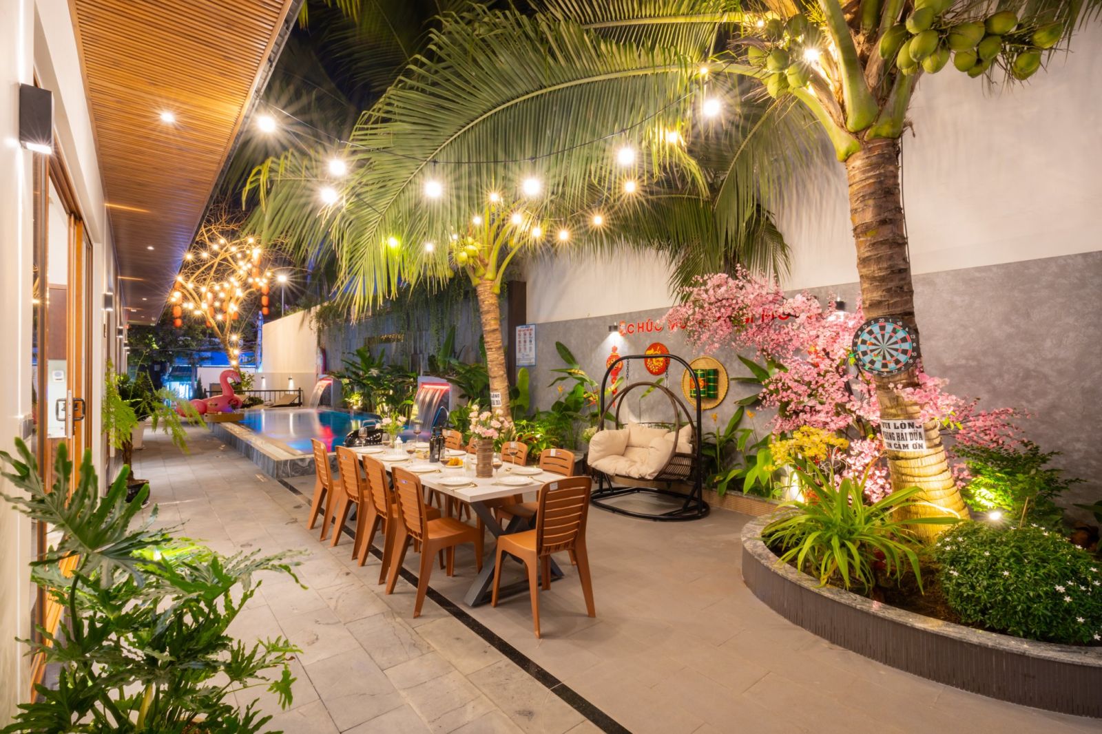 164 Phan Chu Trinh Villa Trệt Không Lầu, tiệc BBQ buổi tối
